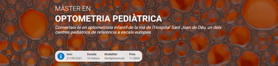 Arriba el nou Màster en Optometria Pediàtrica