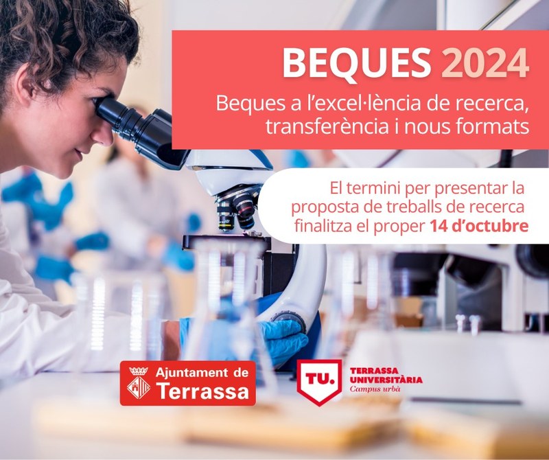 Beques de recerca a l’excel·lència del Campus Terrassa Universitària 2024