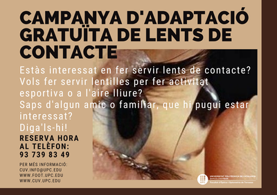 Campanya d'adaptació gratuïta de lents de contacte