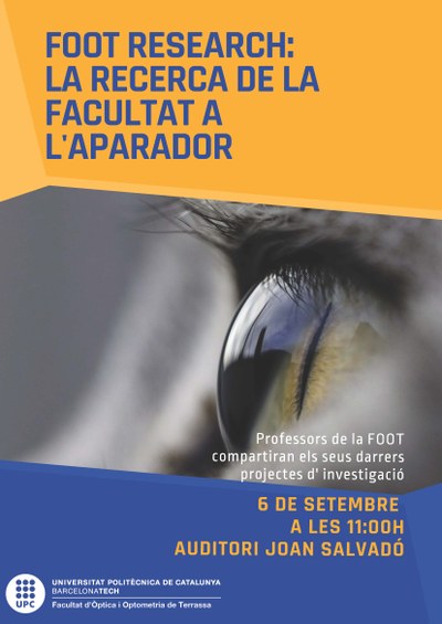 Jornada: FOOT Research "La recerca de la Facultat a l'Aparador"