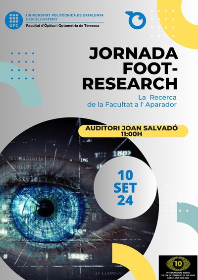 Jornada FOOT Research: "La recerca de la Facultat a l'Aparador"