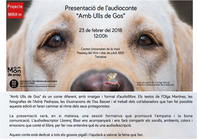Presentació de l'audioconte "Amb Ulls de Gos"