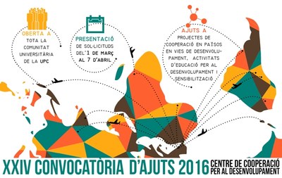XXIV Convocatòria d'Ajuts del CCD per a Activitats de Cooperació