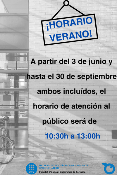 HORARIO VERANO GESTIÓN ACADÉMICA