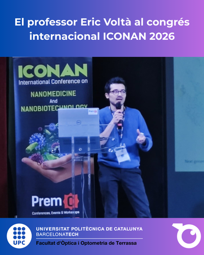 El profesor Eric Voltà en el congreso internacional ICONAN 2026