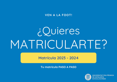 ¿Quieres matricularte?