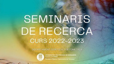 Seminarios del Departamento de Óptica y Optometría de la Facultad de Óptica y Optometría de Terrassa