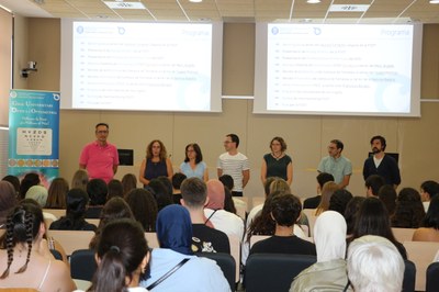 Sesión de bienvenida de los nuevos estudiantes del Grado de Óptica y Optometría