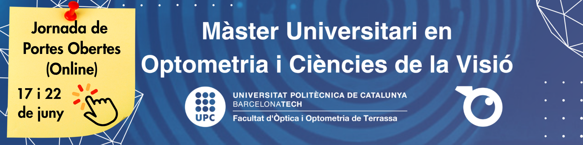 Màster Universitari en Optometria i Ciències de la Visió