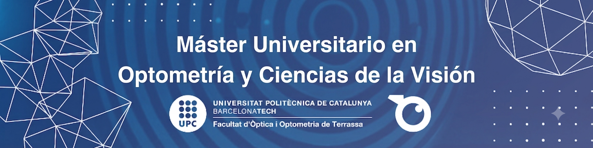 Máster Universitario en Optometría y Ciencias de la Visión