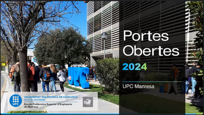 Últimes jornades de portes obertes de graus i sessions informatives de màsters a la UPC Manresa