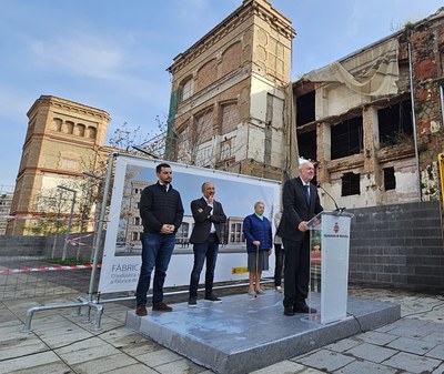 Comienzan las obras de rehabilitación de la Fábrica Nueva para transformarla en un polo de tecnología, formación e investigación.