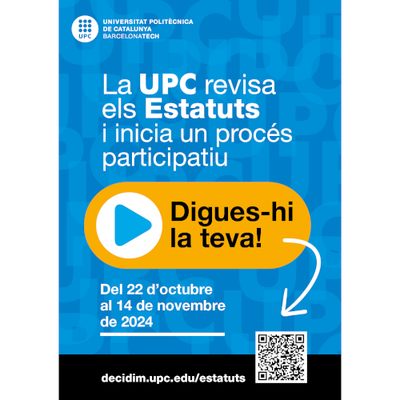 CAMPANYA DE PRESENTACIÓ DE L’AVANTPROJECTE D’ESTATUTS DE LA UPC